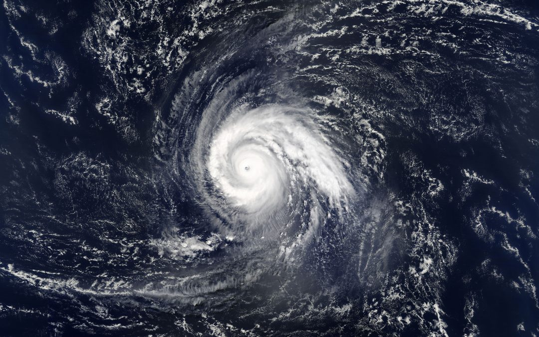 arial image of a hurricane